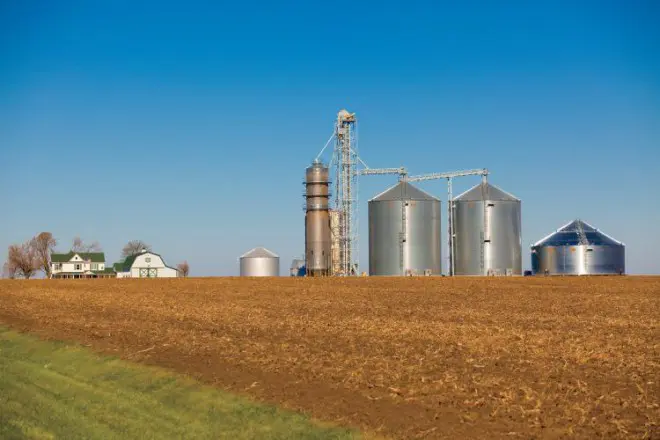 Farm Grain Silos